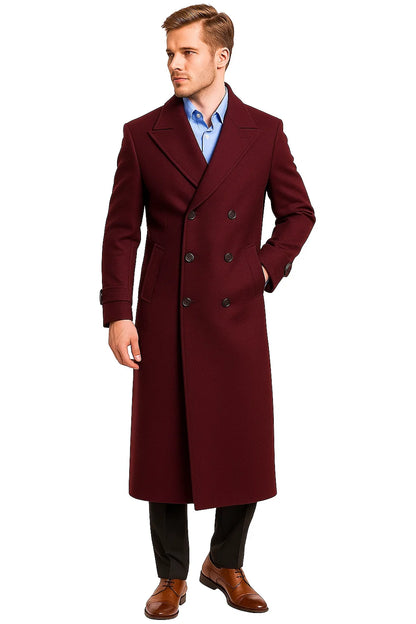 Mens Burgundy Trench Coat for Every Occasion - Image 8