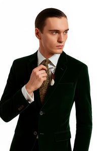 Men's Forest Velvet Tuxedo velour Men's blazer Jacket - Image 7
