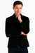 Black Velvet Blazer - Paisley Sport Coat - Slim Fit