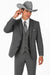 2 Button Trim Cowboy Tuxedo in Grey Cowboy Suit - Country Wedding Suits