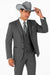2 Button Trim Cowboy Tuxedo in Grey Cowboy Suit - Country Wedding Suits
