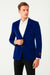 Royal Blue Mens Big and Tall Velvet Blazer - Velvet Sport Coat