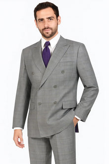 Cheap Plus Size Mens Grey Suit For Big Men Online - Big and Tall Sizes