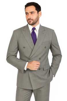 Cheap Plus Size Mens Grey Suit For Big Men Online - Big and Tall Sizes - Image 3
