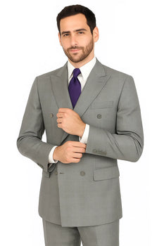 Cheap Plus Size Mens Grey Suit For Big Men Online - Big and Tall Sizes - Image 2