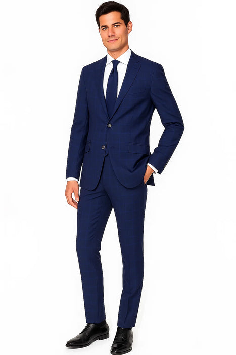 Renoir Marino Slim Fit Suit Style# Plaid Suit - Checkered Suit - Business Suit
