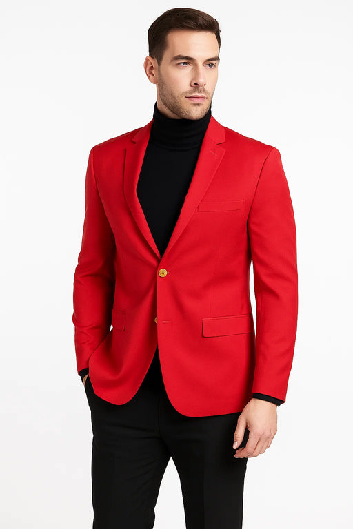 Red Big and Tall Blazer