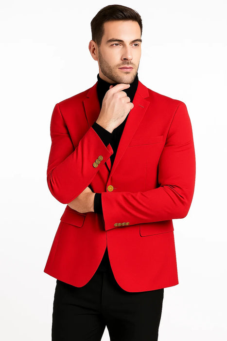 Red Big and Tall Blazer