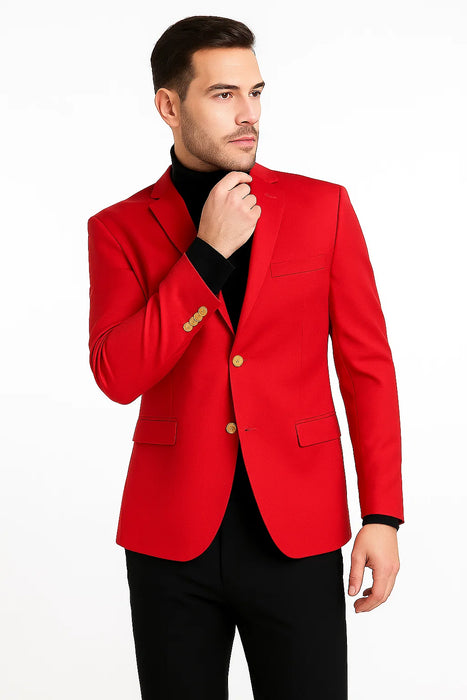 Red Big and Tall Blazer