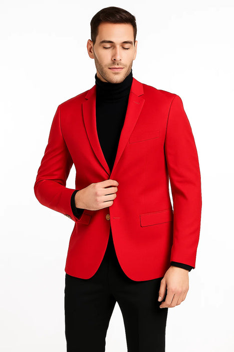 Red Big and Tall Blazer