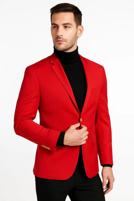 Red Big and Tall Blazer