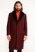 Men's Dark Burgundy ~ Wine ~ Maroon Big And Tall  Overcoat