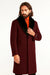 Men's Dark Burgundy ~ Wine ~ Maroon Big And Tall  Overcoat