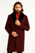 Men's Dark Burgundy ~ Wine ~ Maroon Big And Tall  Overcoat