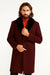 Men's Dark Burgundy ~ Wine ~ Maroon Big And Tall  Overcoat
