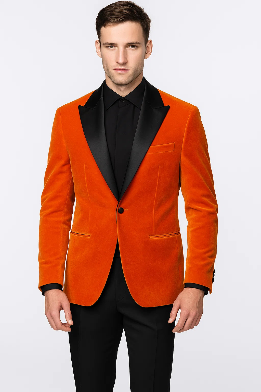 Bright Orange Tuxedo for Men