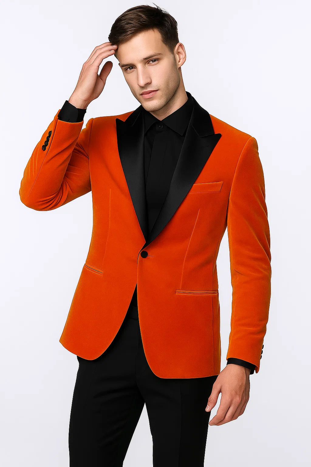 KINGSMAN EGGSY'S RIMMED COTTON-VELVET TUXEDO JACKET - Image 8