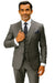 Statement Suits - Plaid Suits - Business Suits Italian Vested Suits Grey - 100% Percent Wool Fabric Suit - Worsted Wool Business Suit