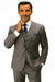 Statement Suits - Plaid Suits - Business Suits Italian Vested Suits Grey - 100% Percent Wool Fabric Suit - Worsted Wool Business Suit
