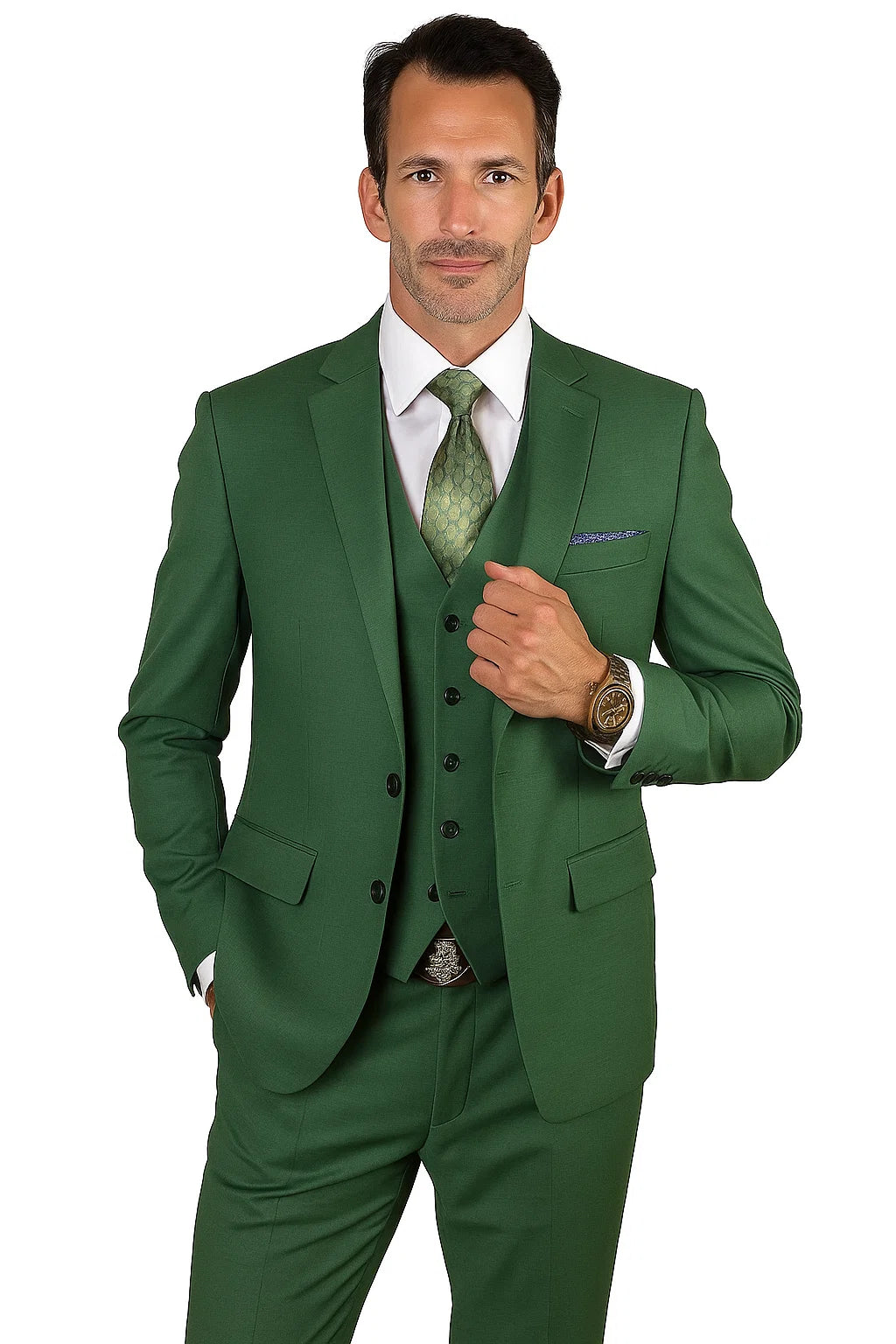 Forest Ultra Slim Fit Prom Suit or Wedding Suit for Men - Image 3