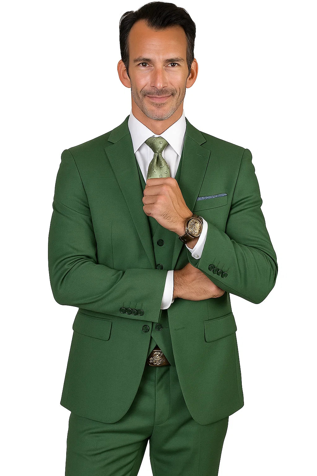 Forest Ultra Slim Fit Prom Suit or Wedding Suit for Men - Image 7