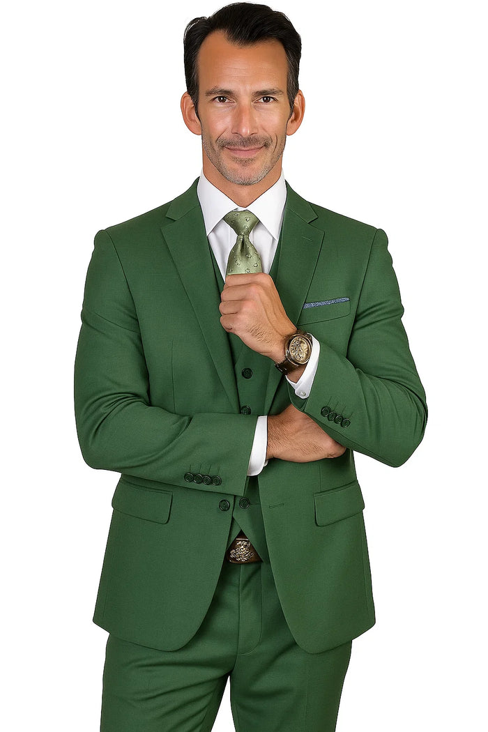 Forest Ultra Slim Fit Prom Suit or Wedding Suit for Men - Image 7