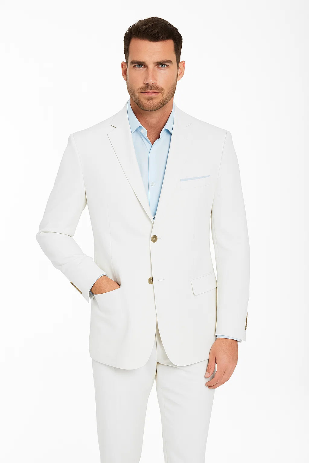 Men's Two Button White Cheap Priced Designer Fashion Dress Casual Blazer On Sale Blazer - Image 4