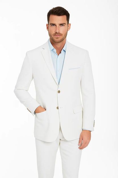 Men's Two Button White Cheap Priced Designer Fashion Dress Casual Blazer On Sale Blazer - Image 4