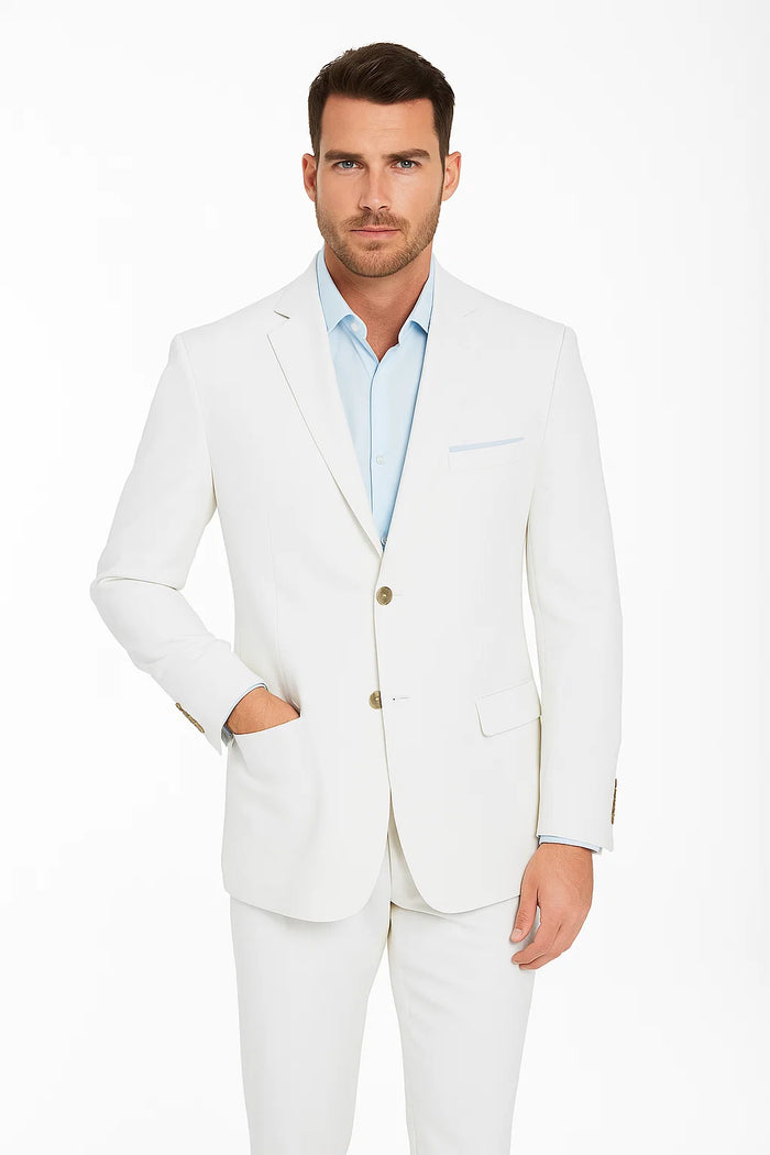 Men's Two Button White Cheap Priced Designer Fashion Dress Casual Blazer On Sale Blazer - Image 4