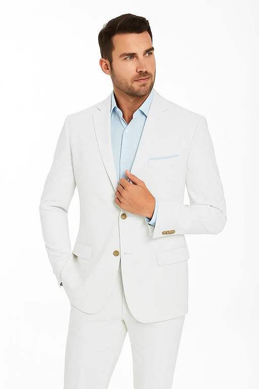 Men's Two Button White Cheap Priced Designer Fashion Dress Casual Blazer On Sale Blazer