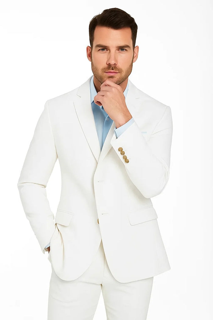Men's Two Button White Cheap Priced Designer Fashion Dress Casual Blazer On Sale Blazer - Image 2