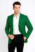 Augusta Green Blazer Men'S Classic Brass Buttons Blazer Sport Jacket