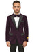 Men's  Peak Lapel Eggplant Two Button Men's Fancy Prom Outfit ~ Wedding Blaze