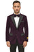 Men's  Peak Lapel Eggplant Two Button Men's Fancy Prom Outfit ~ Wedding Blaze