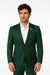Mens Green Blazer Velvet Blazer Mens 2 Button Velvet Hunter ~ Olive Green Sportcoat Jacket
