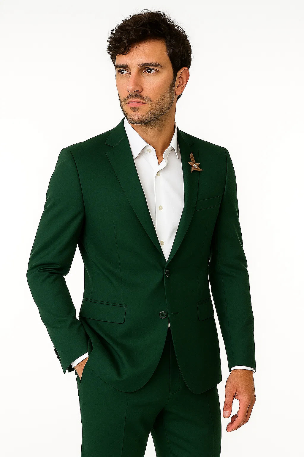 Mens Green Blazer Velvet Blazer Mens 2 Button Velvet Hunter ~ Olive Green Sportcoat Jacket - Image 2