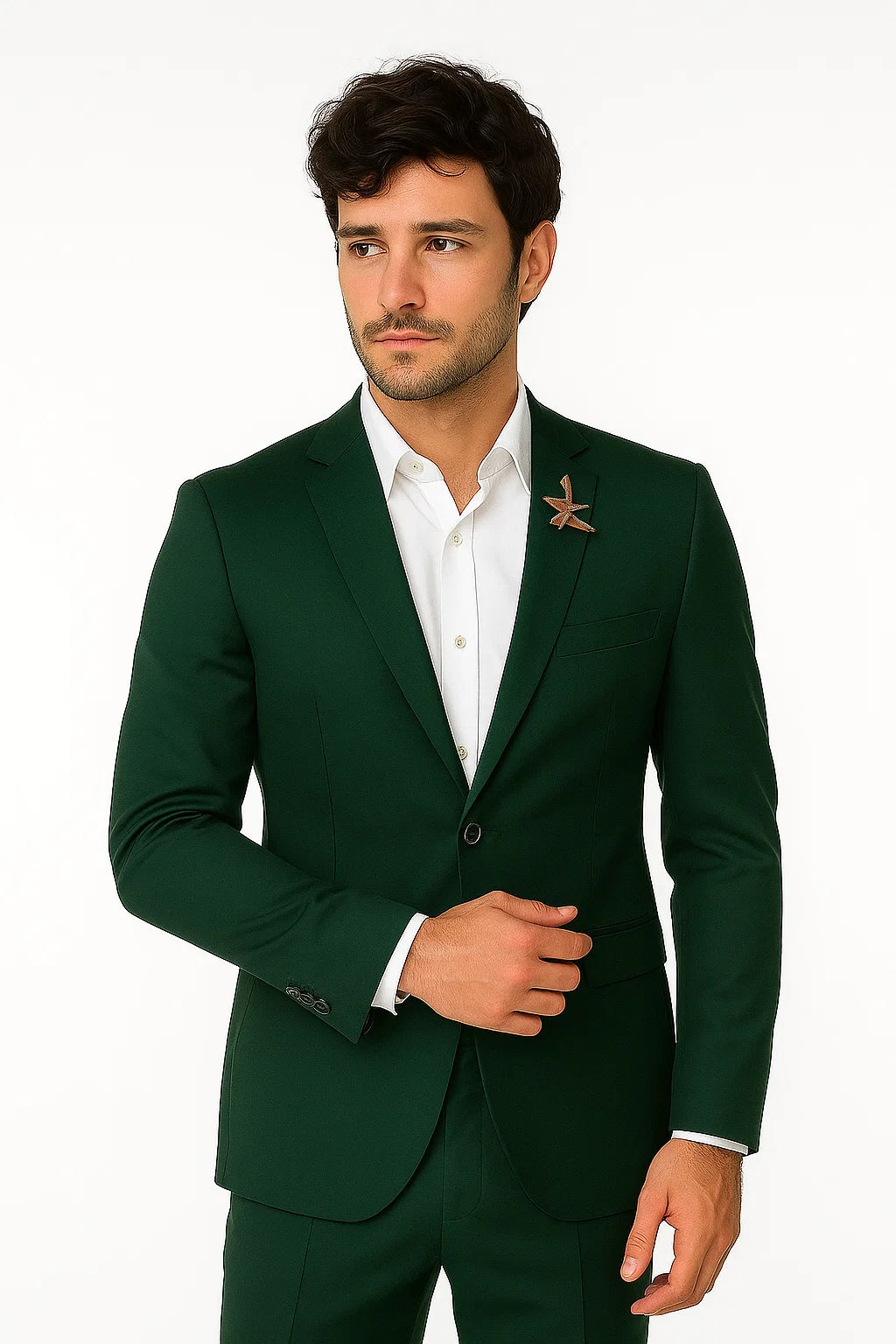 Mens Green Blazer Velvet Blazer Mens 2 Button Velvet Hunter ~ Olive Green Sportcoat Jacket - Image 6