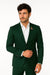 Mens Green Blazer Velvet Blazer Mens 2 Button Velvet Hunter ~ Olive Green Sportcoat Jacket