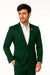Mens Green Blazer Velvet Blazer Mens 2 Button Velvet Hunter ~ Olive Green Sportcoat Jacket
