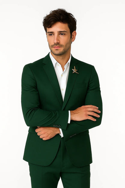 Mens Green Blazer Velvet Blazer Mens 2 Button Velvet Hunter ~ Olive Green Sportcoat Jacket - Image 7