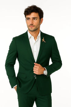 Mens Green Blazer Velvet Blazer Mens 2 Button Velvet Hunter ~ Olive Green Sportcoat Jacket - Image 8