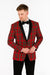 Big and & Tall Red and Black Pattern Blazer Sport Coat