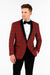 Big and & Tall Red and Black Pattern Blazer Sport Coat