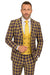 Statement Men's 3-Piece Modern Fit Suit – 100% Wool with Bold Scoop Vest