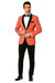 Mens Rose Gold - Pink Velvet Tuxedo Suit - Blazer - Velvet Sport Coat + Black Pants