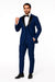 Prom Tuxedo - Wedding Tuxedo Luna Indigo 3-Piece Slim Fit Peak Lapel Tuxedo