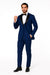 Prom Tuxedo - Wedding Tuxedo Luna Indigo 3-Piece Slim Fit Peak Lapel Tuxedo