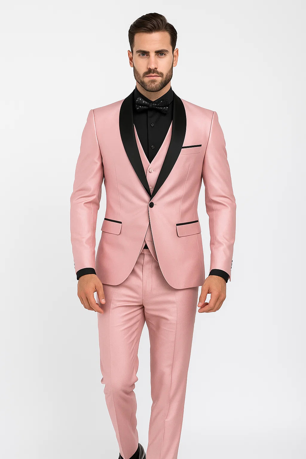SKU#JA61429 Blush Tuxedo - Light Pink Tuxedo Suit Pink / 36 Short