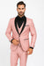 SKU#JA61429 Blush Tuxedo - Light Pink Tuxedo Suit