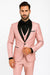 SKU#JA61429 Blush Tuxedo - Light Pink Tuxedo Suit